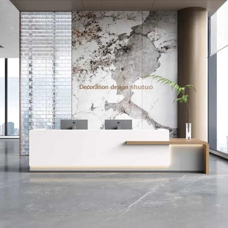 

Практичная стойка регистрации, стойка регистрации, стол, стоячий офисный стол, церковные целлюлозы Balcao Para Salao De Beleza F