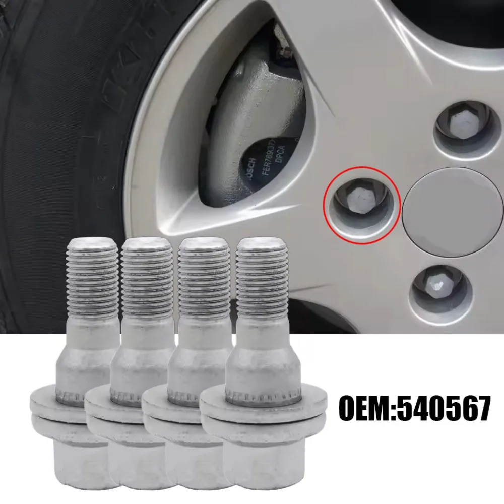 Parafuso de Roda Automotivo (1 ou 4 Peças) 9817024580 540567 para Peugeot 206 207 307 308 407 607CC SW 3008 RCZ Citroen DS C4 C5 C6