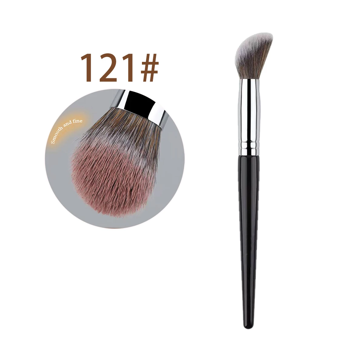 Pfirsich Herz Rouge Pinsel Pulver Rouge Creme Flüssigkeit Rouge Make-Up Pinsel Flache Kleine Präzise Rouge Pinsel Make-Up-Tools – Detail 10