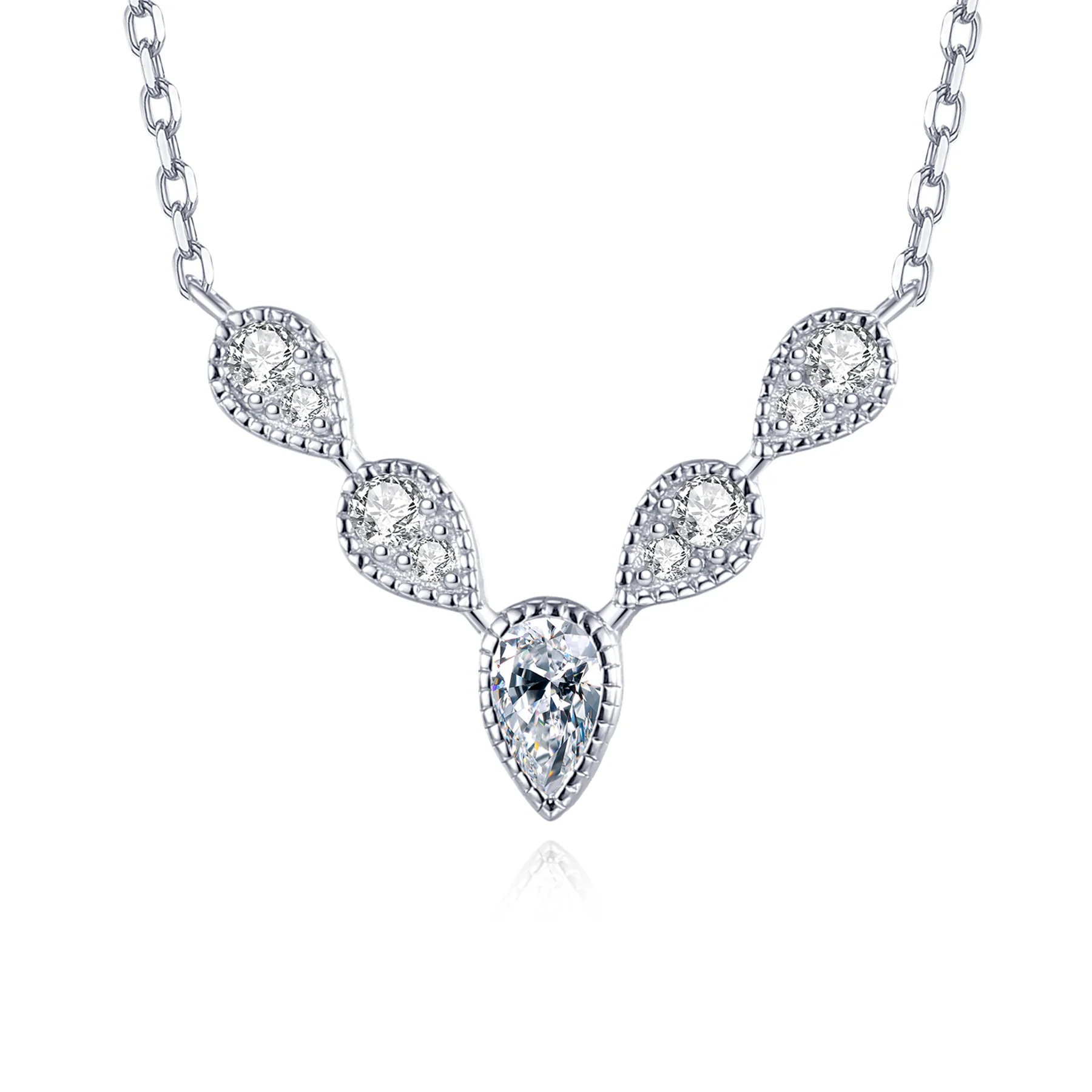 

Колье с муассанитом для женщин, серебро 925 пробы, кулон с муассанитом, цвет D, VVS1, изящный бриллиант, подарок на годовщину