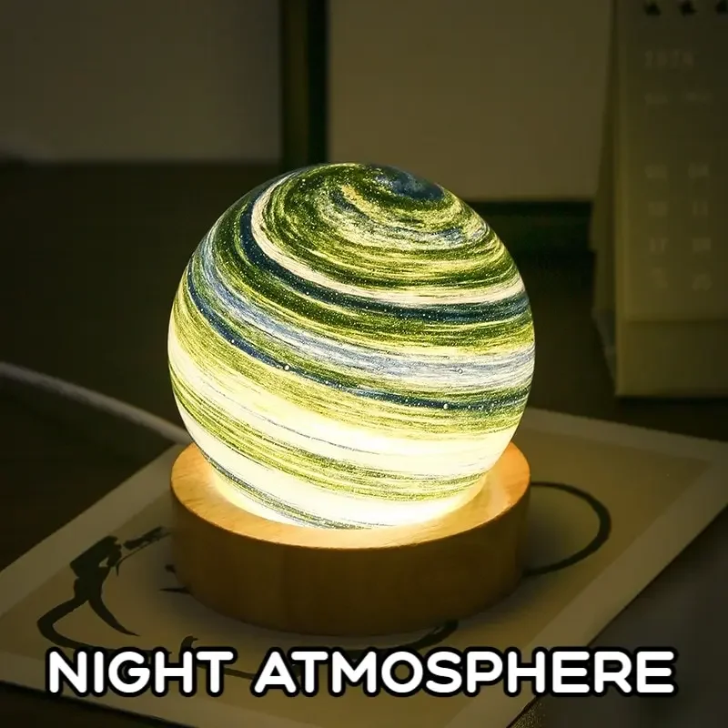 1PC Random USB Powered Delivery Blind Box Surprise Mini Night Light Aurora Starry Dawn Sunset Planet for Bedroom Living Room