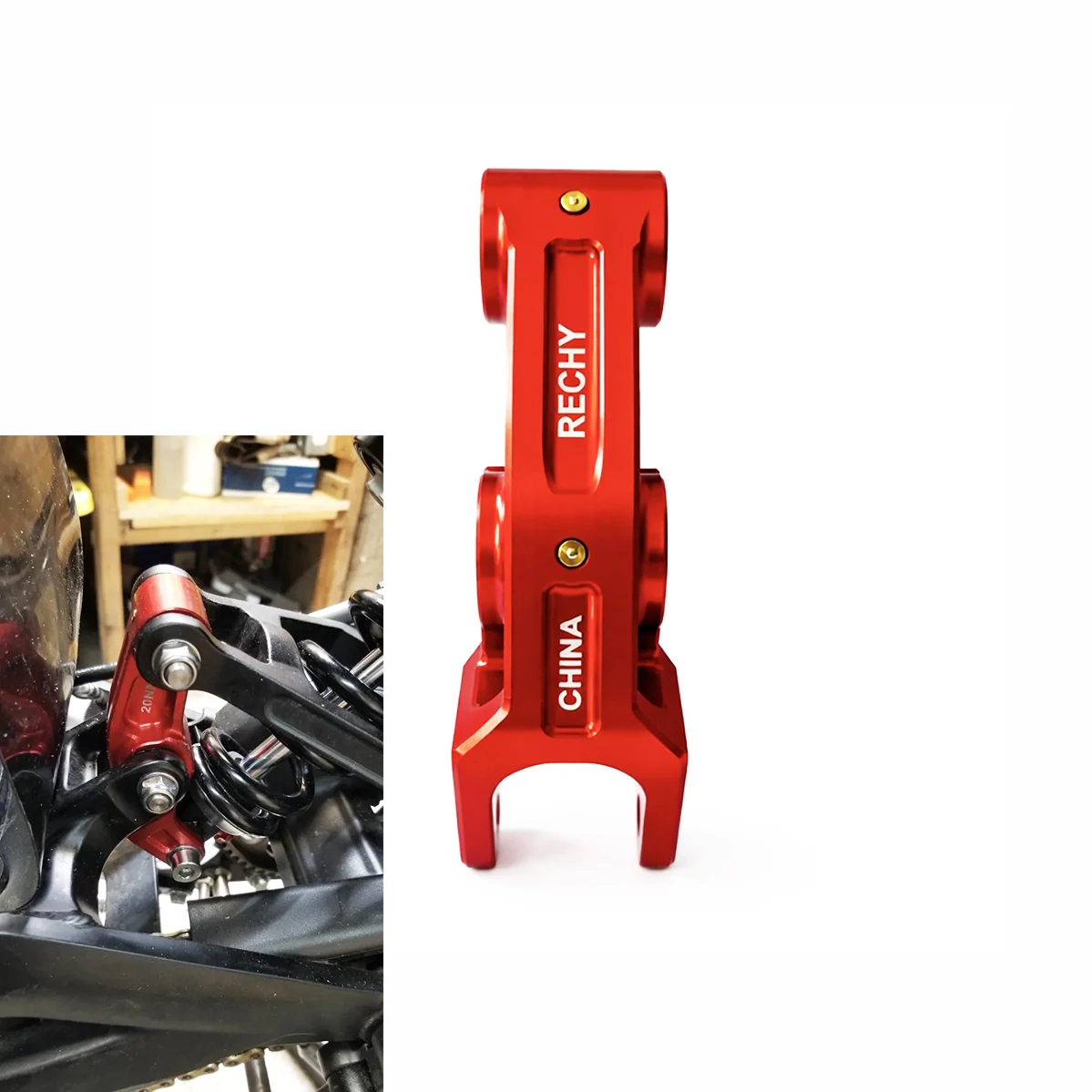 For Light bee/Segway x160/x260/79bike Retrofit Rear Shock Linkage Oil filler port 7075 Aluminum Rear Shock Mounts