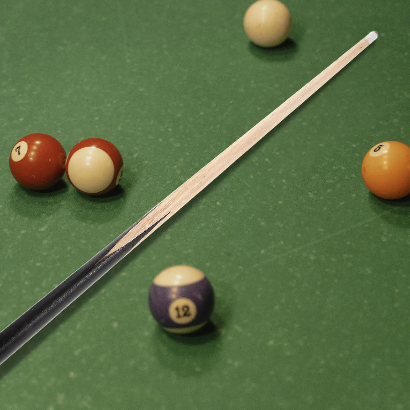 

24.8 Inch Childrens Pool Table with Short Wooden Pool Cues Space Efficient Home Use Vibrant Design Safe Construction Billiards