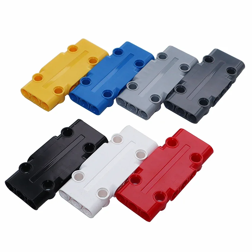 MOC Building Blocks Bricks 4PCS Techncial Flat Panel Plate 7x3x1 Assembles DIY Car Toys Parts Compatible with 71709 Panels