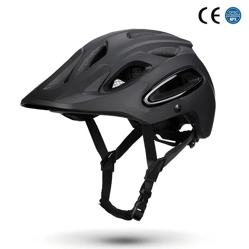 ﻿ Mountainous Off-road Cycling Helmet With Brim Aero Helmet MTB Road Bike Outdoors Sport Cap Bicycle Riding Bike Accessories Man