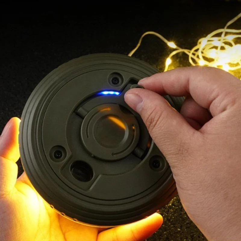 Multifunctional 4 in 1 Design 10M Camping Light String USB Rechargeable Outdoor Tent Decor Light LED Flashlight with Magnet Hook