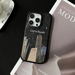Personalised inevitable Initial kafr letters name Leather Case for iphone 11 12 14 13 15 Pro Max mini 16 Plus Luxury Hard Covers