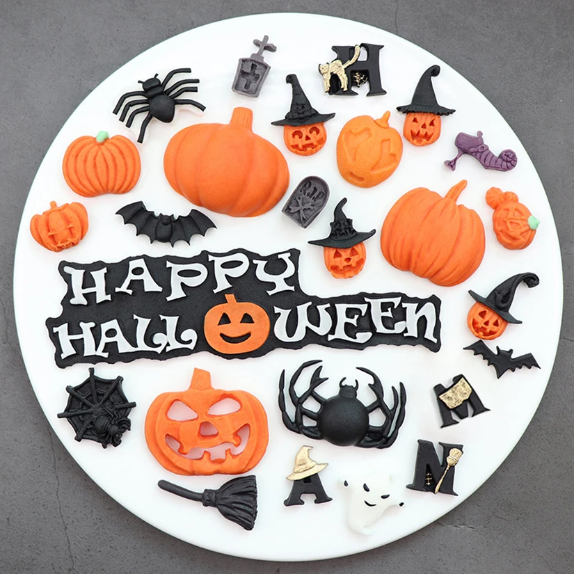 Halloween Seriese Silicone Mold Sugarcraft Chocolate Cupcake Baking Mold Fondant Cake Decorating Tools