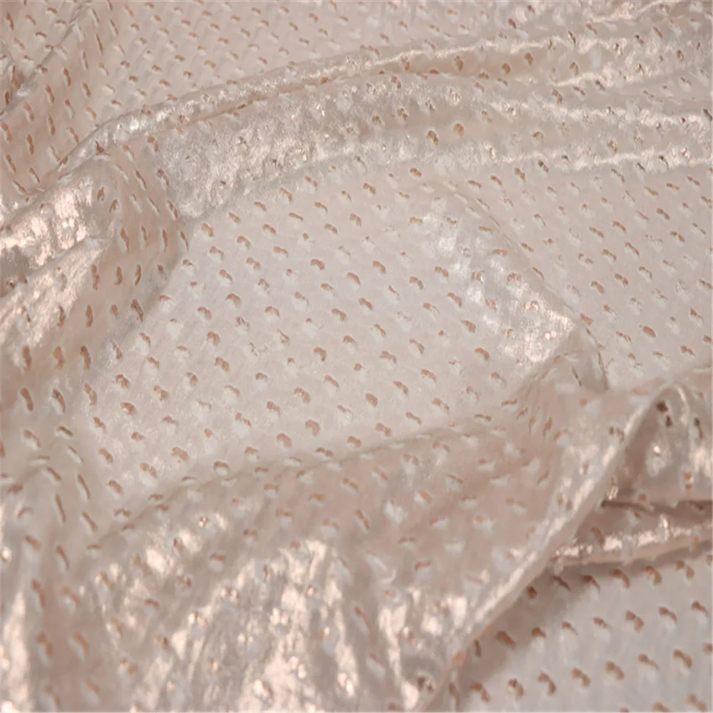 Tissu jacquard pur brillant pour femme, poudre métallique rose, charmant, haute qualité, robe pour femme, pantalon grill, été, nouveauté, 2024