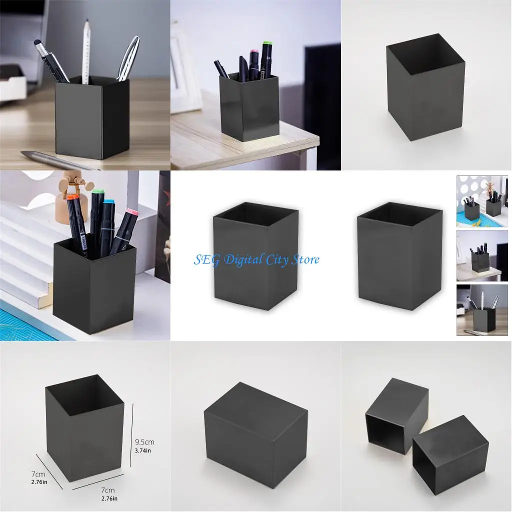 

U75B Square Pencil Holders Pen Holders Multifunctional Storage Holders Desktop Holders