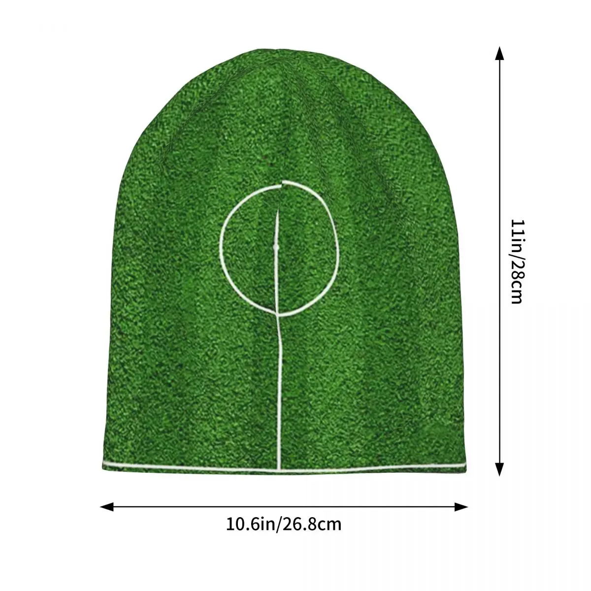 Football Field 10 Skullies Beanies Hats Warm Autumn Winter Outdoor Cap Knitted Bonnet Caps for Unisex Adult