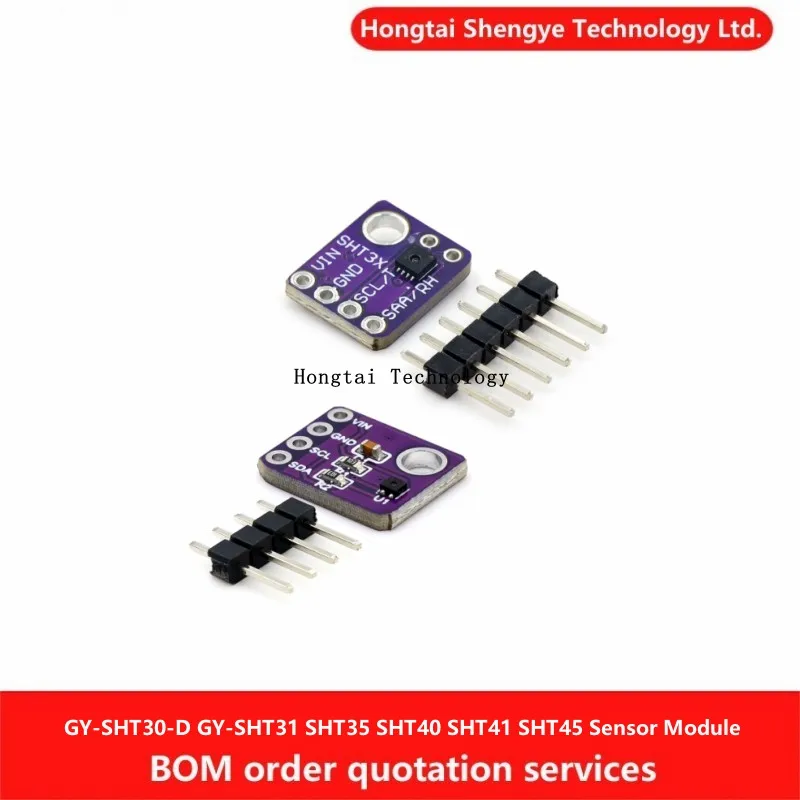 Temperatura Digital e Umidade Sensor, GY-SHT30-D GY-SHT31 SHT35 SHT40 SHT41 SHT45