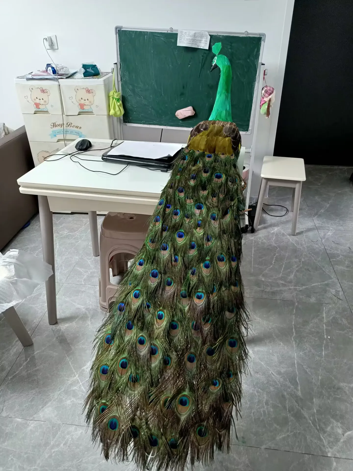 

big real life green peacock model foam&feather simulation peacock bird gift about 150cm xf2892