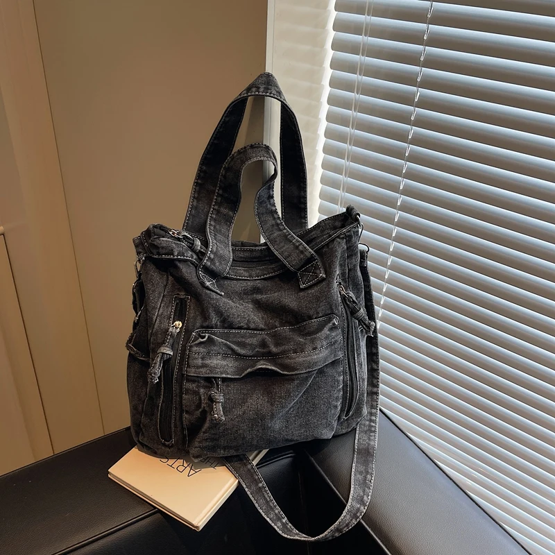 

Fashion New Versatile Denim Crossbody Bags Retro Casual Concise 2026 High Quality Large Capacity Women's Shoulder Bags