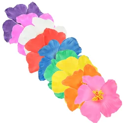 Hibiscus Hippie Decor Hawaiian Flower Hair Barrettes Women Girls Hawaii Tropical Luau Summer Beach Party Supplies Wedding