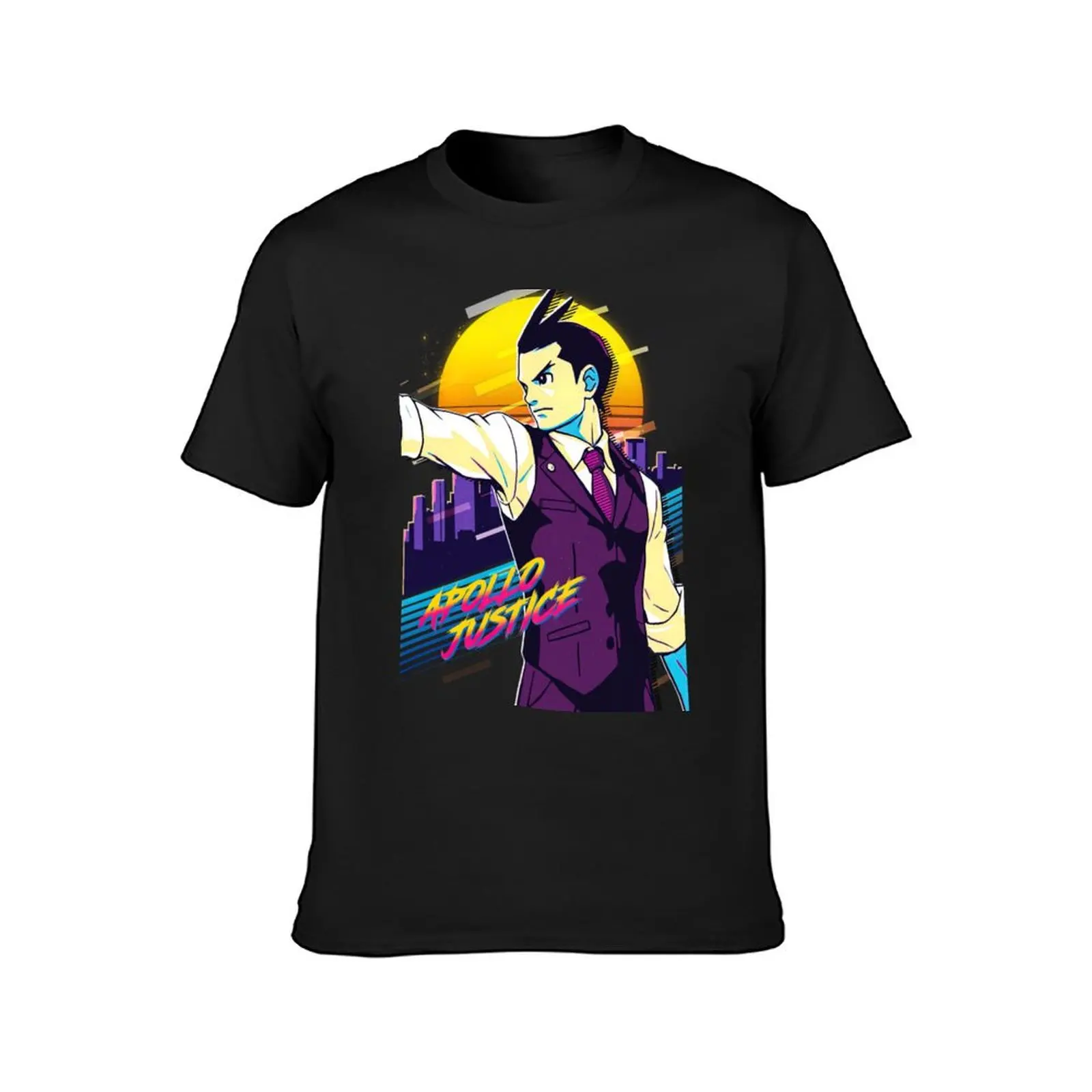 Ace Attorney Apollo Justice T-Shirt tops hippie clothes mens t shirt graphic