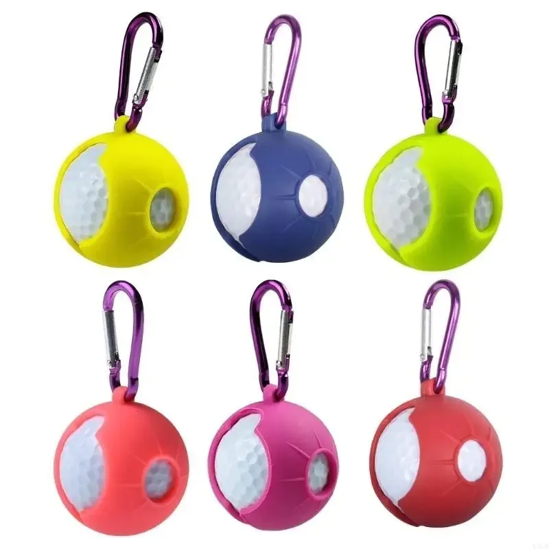 Golf Silicone Ball Cover - Eco-Friendly Golf Ball Protector, Single Golf Ball Clip Cover Eco-friendly Golf Ball Cover Buckle