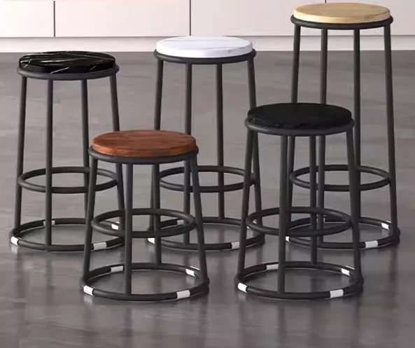 

Bar counter stool, mobile phone counter, round stool, raised stool, game hall, cashier counter stool, coffee shop, milk tea shop