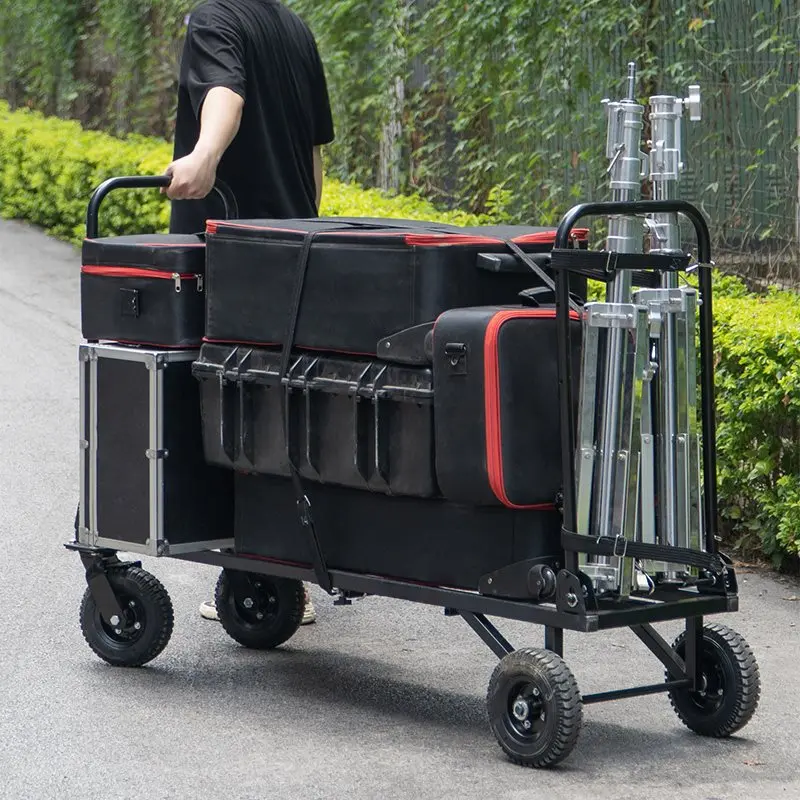 عربة مدير محمولة قابلة للسحب، عربة قابلة للطي، عربة تخزين طاقم معدات الأفلام والتلفزيون