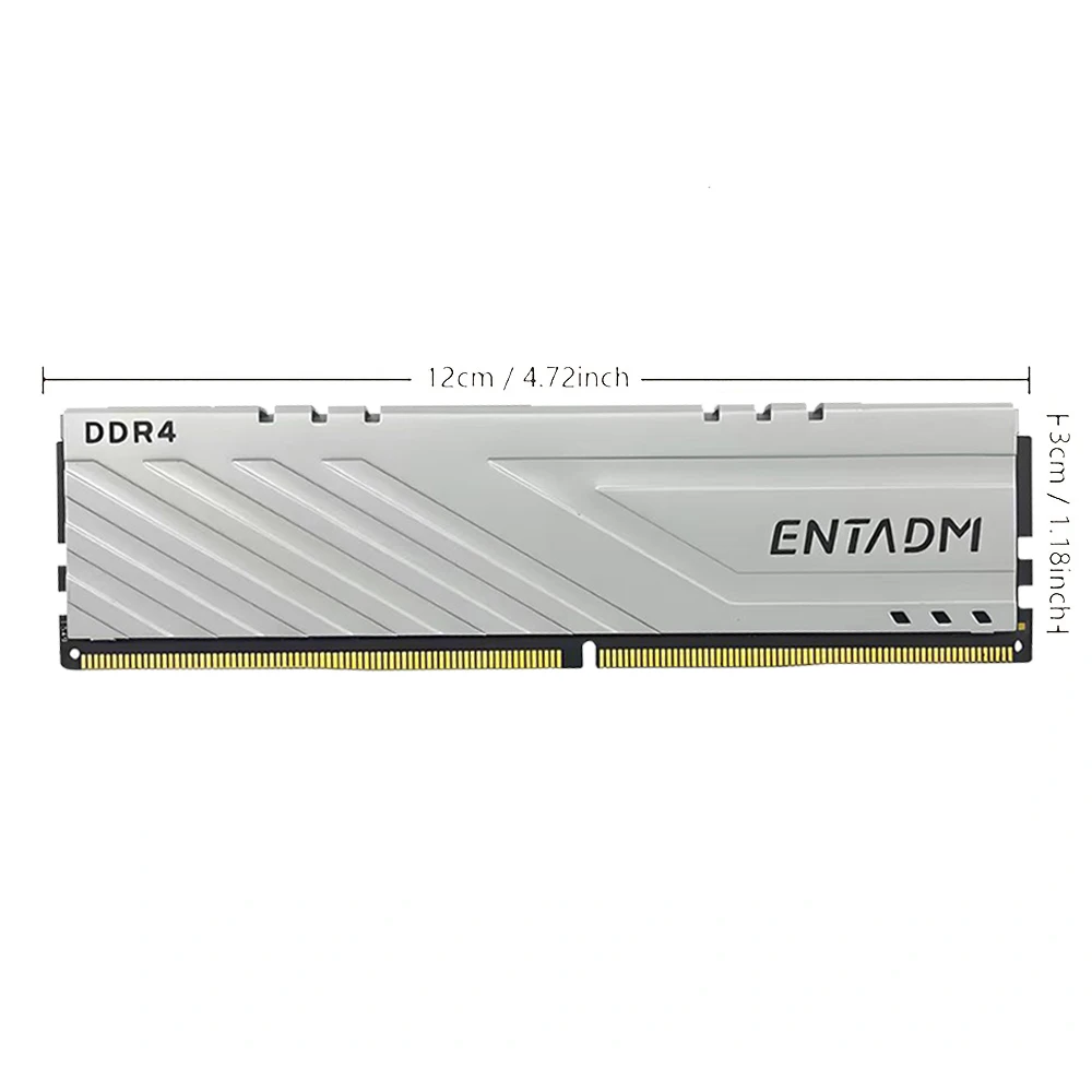 ENTADM DDR4 1×8GB デスクトップ メモリ バー 2400MHz ホワイト 内蔵 RAM