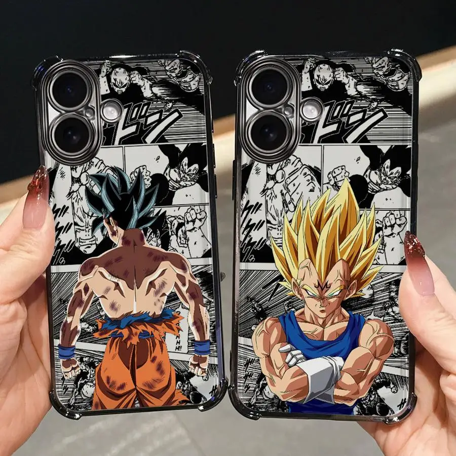 เคสสำหรับ iPhone 15 Plus 16 Pro Max 12 14 11 13 เคสนิ่มลายการ์ตูนอนิเมะเท่ๆ