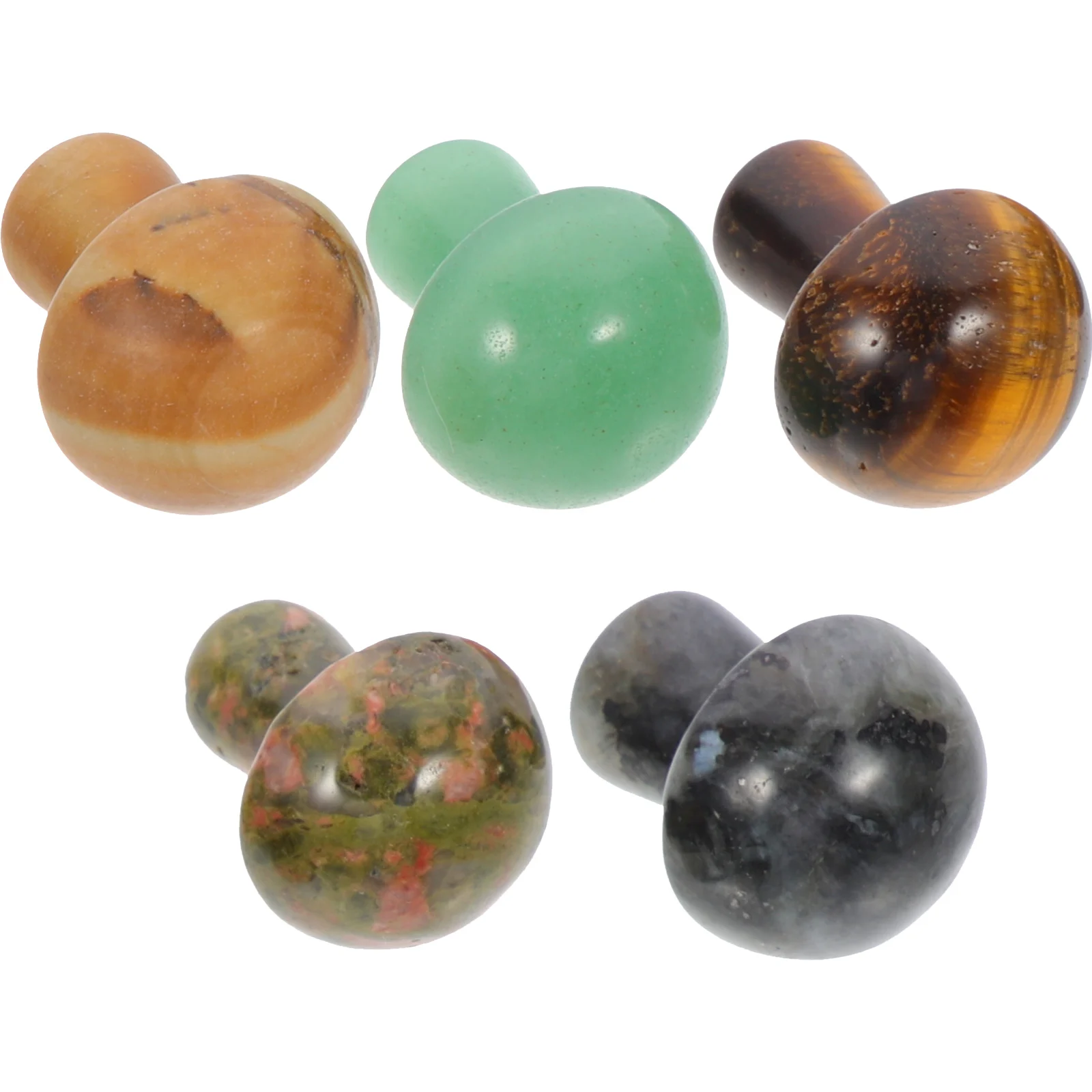 

5 Pcs Planter Rocks Decorative Polished Yard Landscaping Stone Adornments Micro Landscape Stones for Garden Decorations