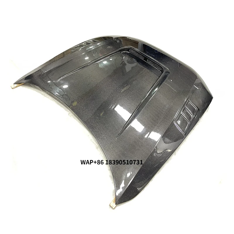 

High Quality Real Carbon Fiber Fibre Front Engine Hood Clear Car Bonnet for A6 2012-2018