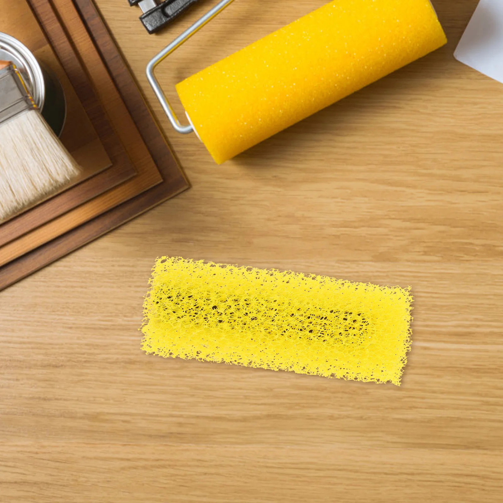 

10Pcs Wall Texture Roller Sponge Paint Brush for Drywall 4 Inch Textured Painting Tools Refillable Roller Covers for Interior