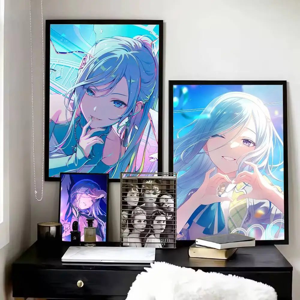 Project SEKAI Shizuku Hinomori Poster Versatile HD Waterproof Wall Art Self-Adhesive Decor for Any