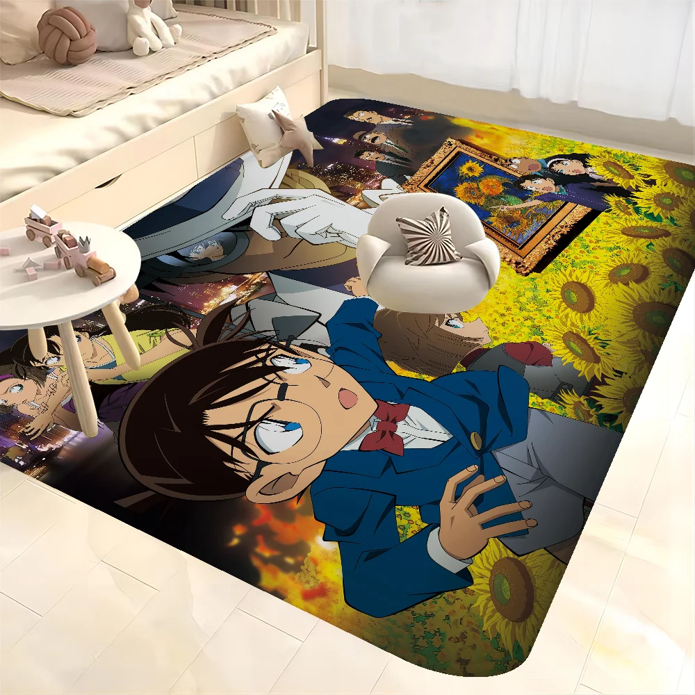 

Anime Detective Conan Floor Mat Kids Room Bedroom Decoration Balcony Anti-Slip Doormat Living Room Welcome Rug