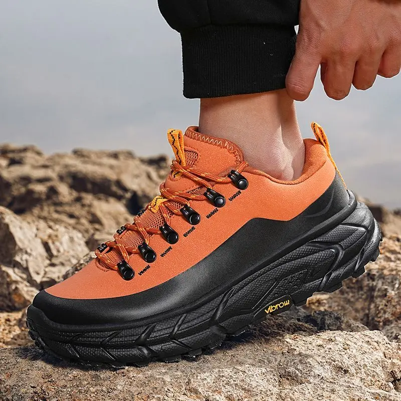 

Classic Hiking Shoe Man Outdoor Walking Shoes Mens Breathable Wide Feet Sport Sneakers Rock Climbing Shoes Men