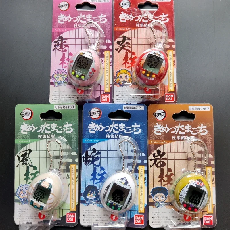 Demon Slayer mascotas electrónicas originales, Tamagotchi, Kisatsutaitchi, Kimetsu No Yaiba, figura de mascotas virtuales, juguetes coleccionables, regalos para niños