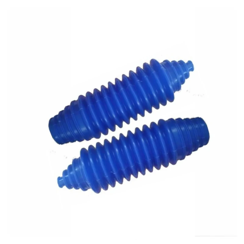 2 Set Universal Blue Silicone Rack Pinion Steering Gaiter Pinion Boots+Cable Ties+Clamp Kit For Car Parts