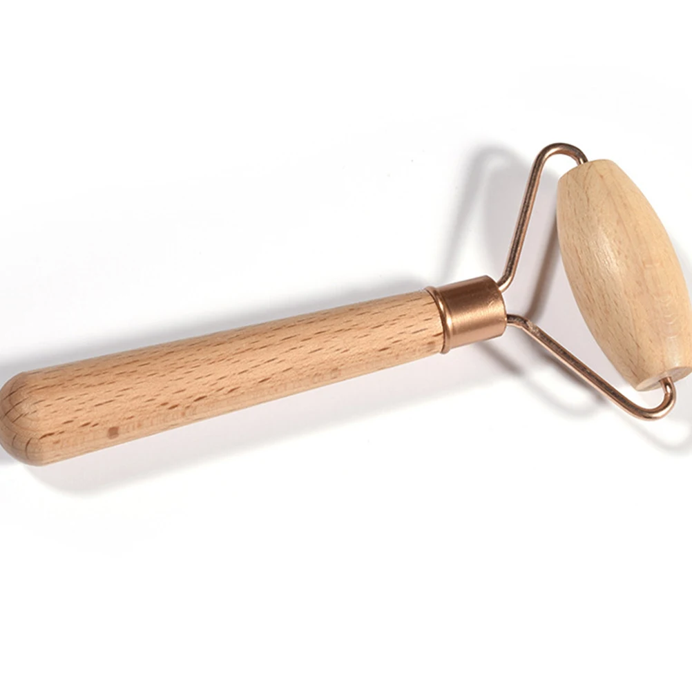 

Natural Wooden Face Massage Roller Eye Beauty Tool Spa Rolling Massager Multi- Care Device Smooth Long Lasting