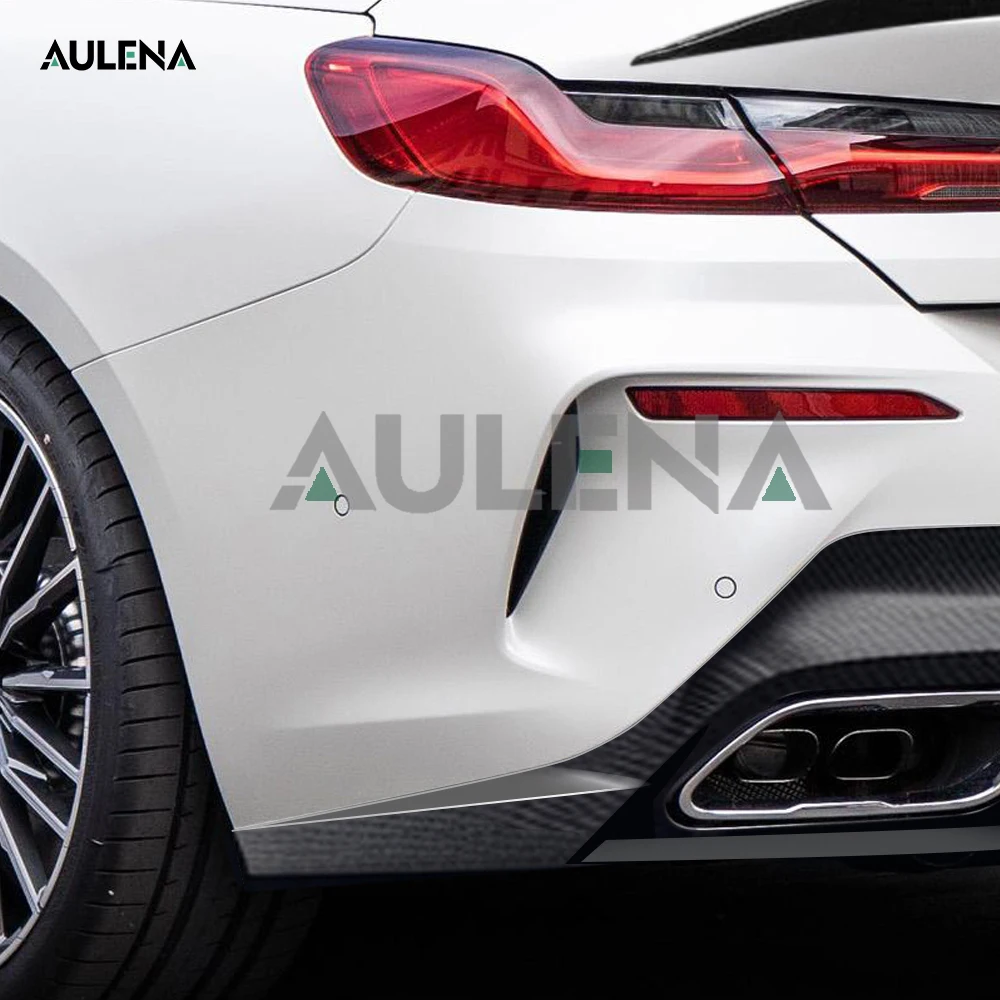 

Aulena Carbon Rear Canards Bumper Spoiler Front Bumper Dry Carbon Body Kits For BMW 8 Series (G14/G15/G16)