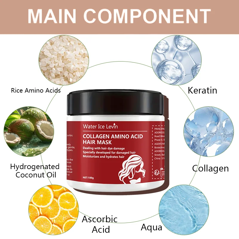 علاج الكولاجين للشعر، إصلاح عميق، قناع الشعر بزيت الأركان للشعر الجاف التالف، جميع أنواع الشعر #3