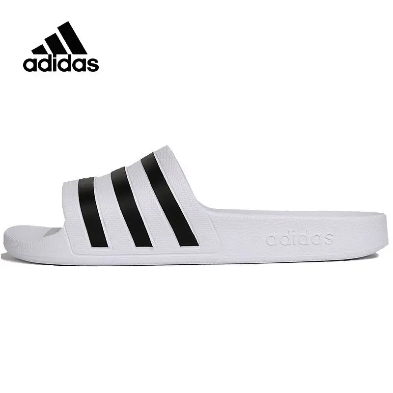 Adidas Unisex Adilette Aqua Slides Weiß Schwarz Freizeitsandalen F35539 Ansicht 2