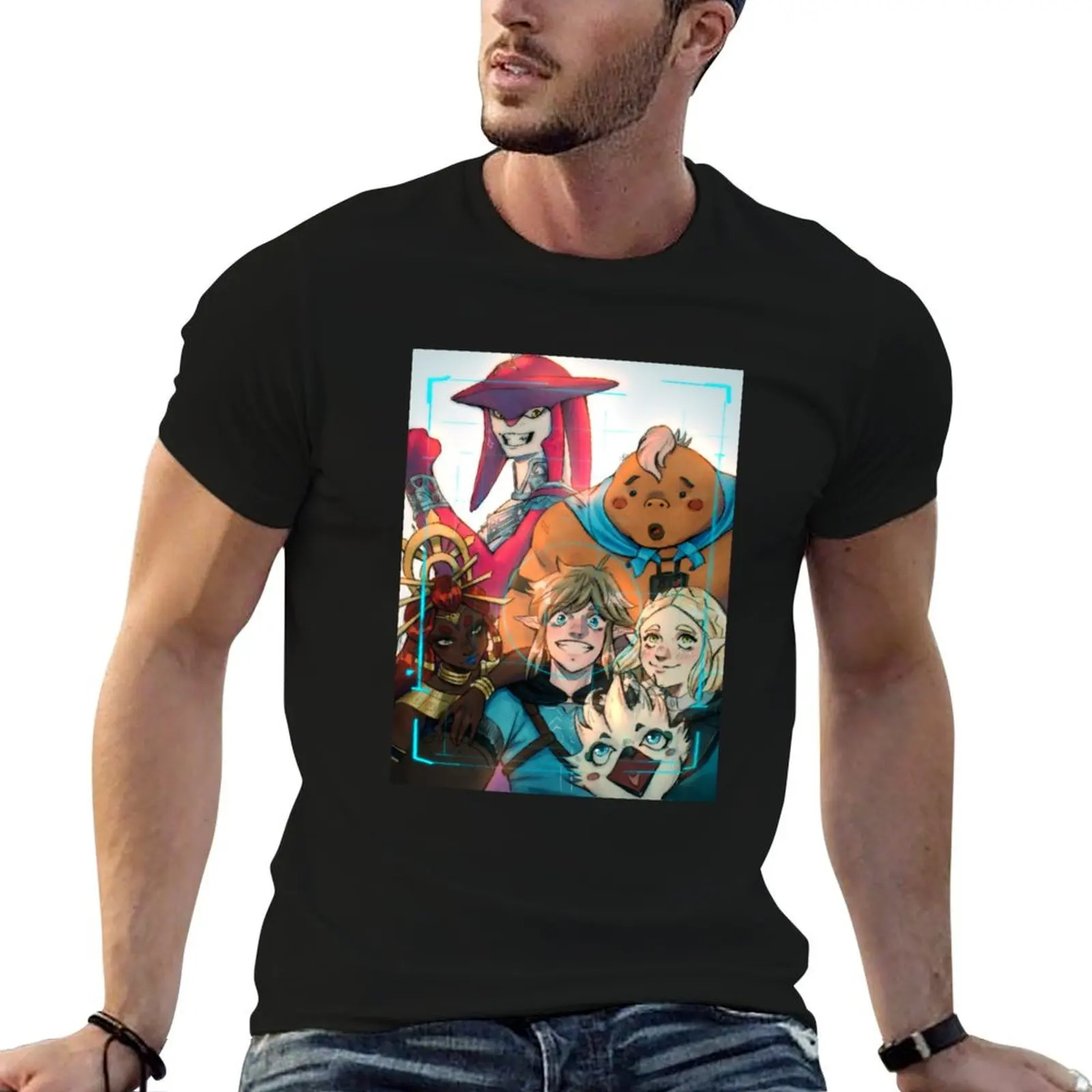 

totk champions T-Shirt man t shirt designer anime t shirts oversize T-Shirt