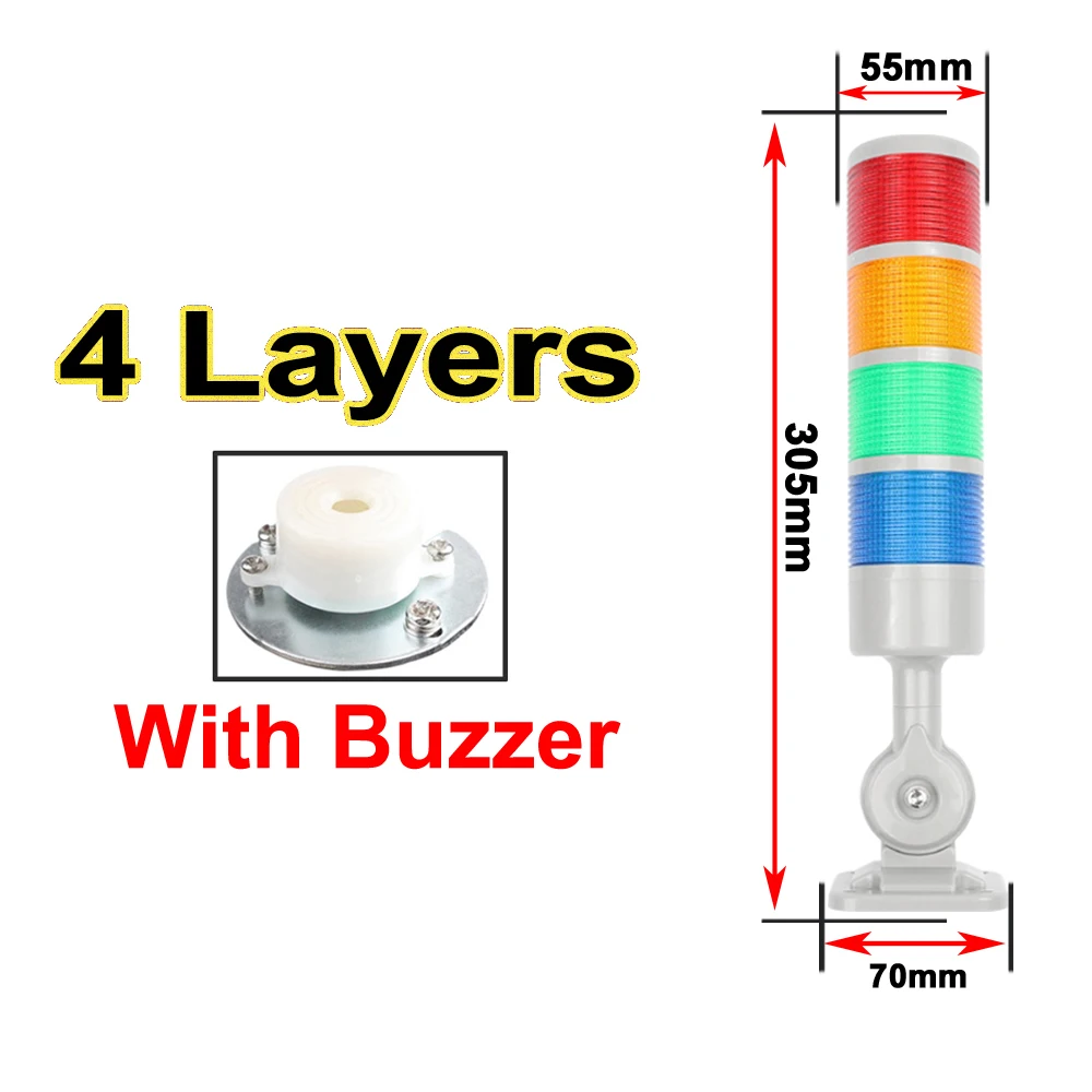 NONE 180 Rotating Stack Light Amber 5