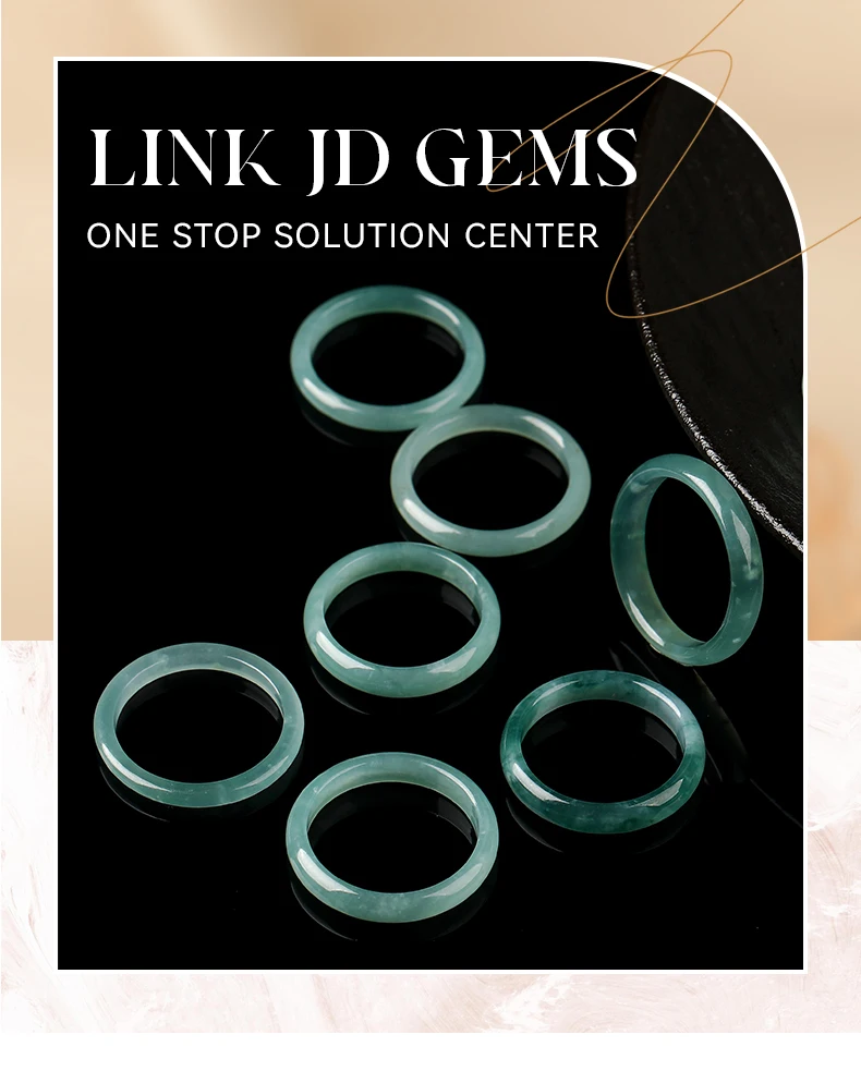 5 Teile/los Natürliche Stein Guatemala Jadeit Runde Harte Ringe Frauen Männer Vintage Energie Healing Finger Ringe Weiblichen Schmuck Geschenke – Detail 1