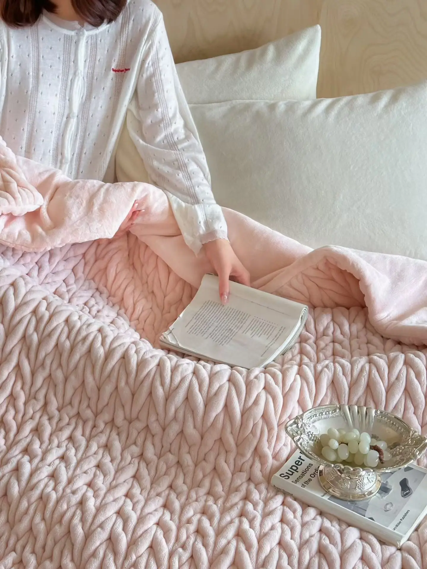 European Style Warm Raschel Blanket for Winter High End Soft Thicken Warmth Weighted Blanket Double Side Flocked Comforter Duvet