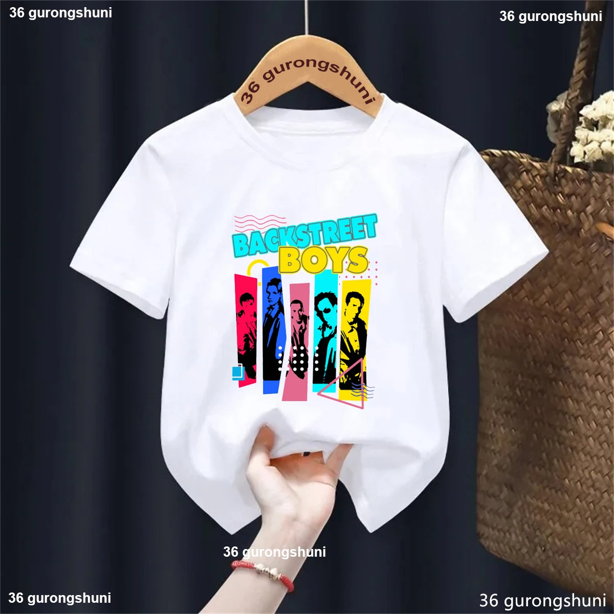 New Watercolor Backstreet Boys Print T Shirt Kids Cool Hip Hop Tshirt Hipster Baby Girls Boy T-Shirt Short Sleeve Tees Top