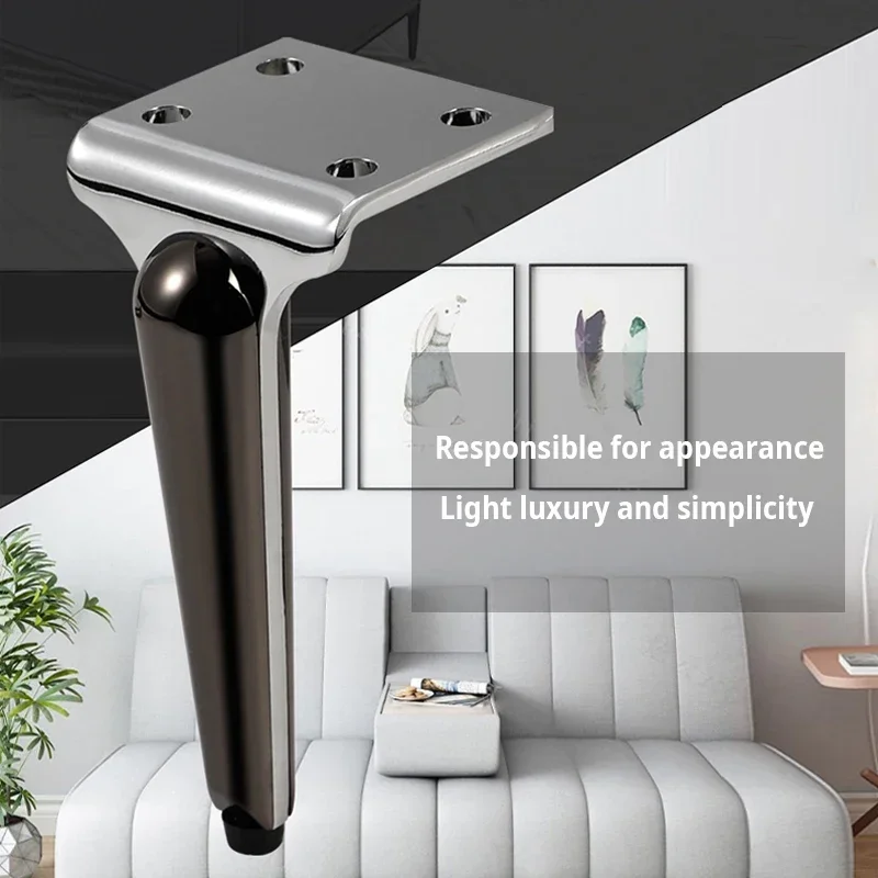 

4pcs Furniture Legs Cabinet Foot Bed Frame Support Legs Heavy Duty Metal Furniture Feet for Table Bed Chair Desk Dresser