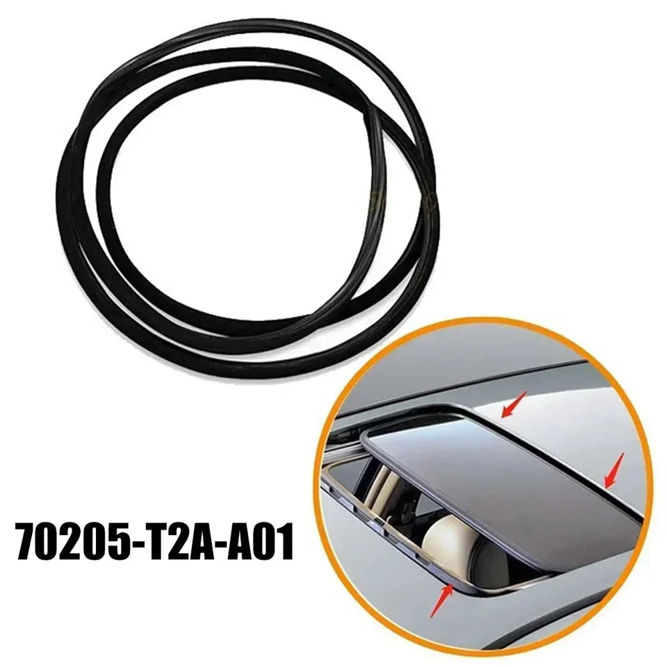 Black Rubber Sunroof Weatherstrip Seal For Honda For Accord Civic