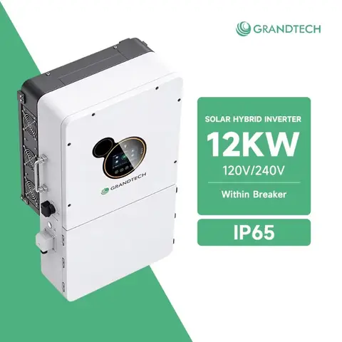 Grandtech 8kw 10kw 12kW ESS Hybrid Inverter 48V Split Phase 24kW PV Input Parallel Solar Power System Off Grid Inverter