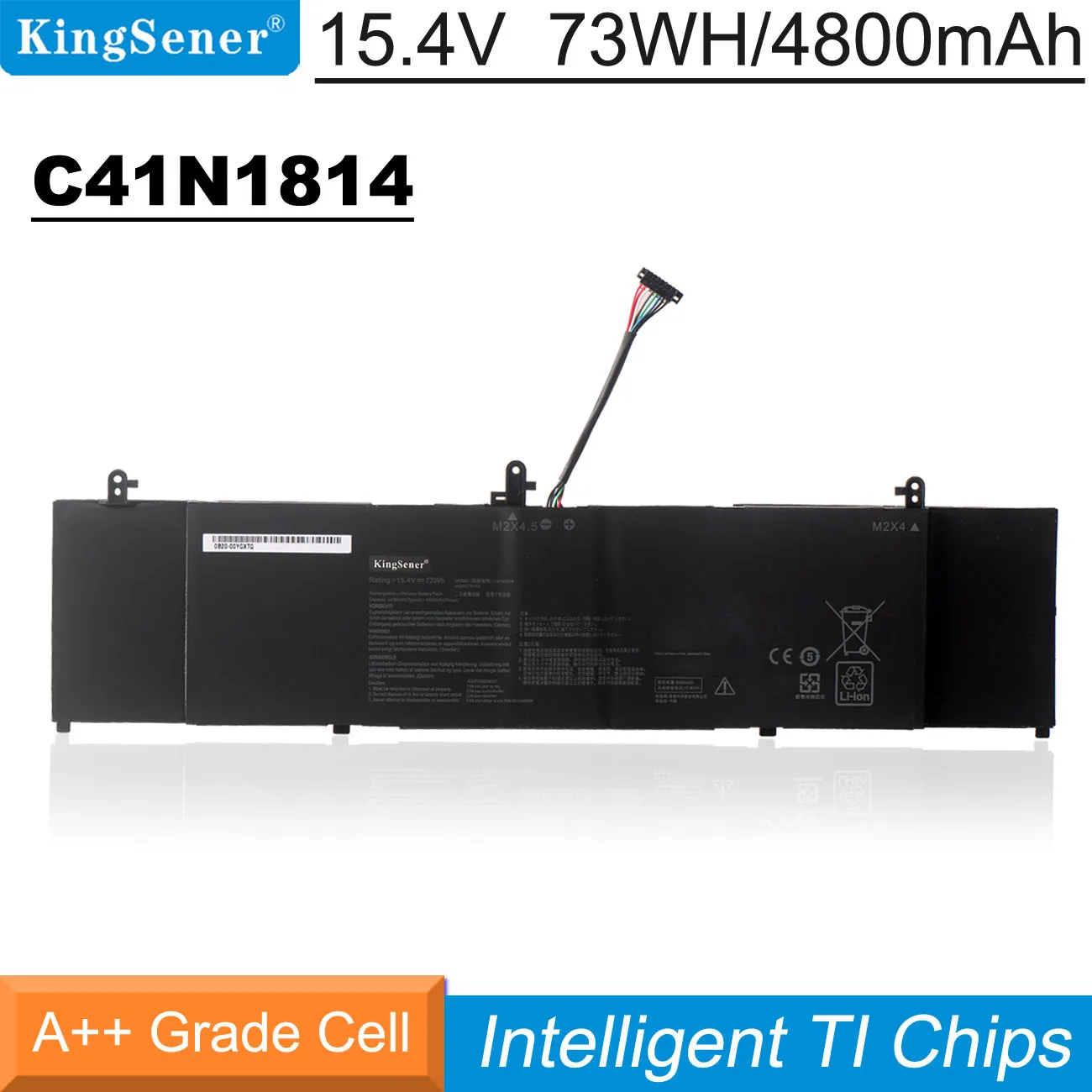 KingSener C41N1814 Laptop Battery for ASUS ZenBook 15 UX533 UX533FD UX533FN RX533 RX533FD BX533FD  0B200-03120100 15.4V 73WH