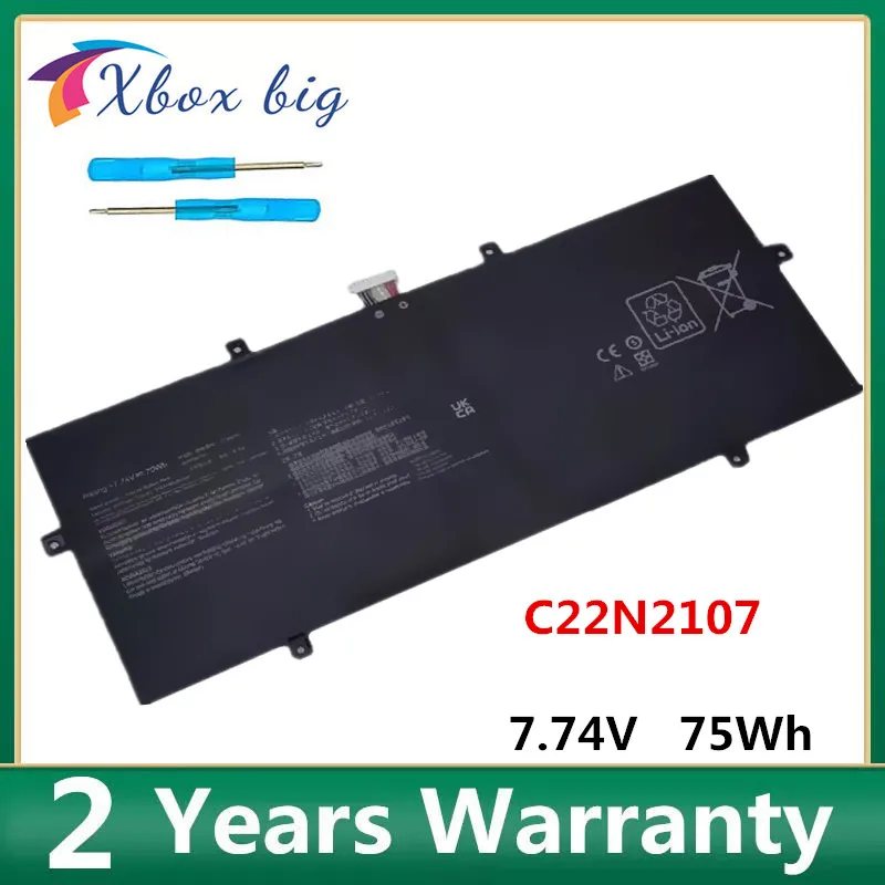 7.74V 9690mAh 75Wh Battery C22N2107 0B200-04160000 for Asus ZenBook 14 OLED UM3402 UX3402 UM3402YA UM3402YA-KM096W