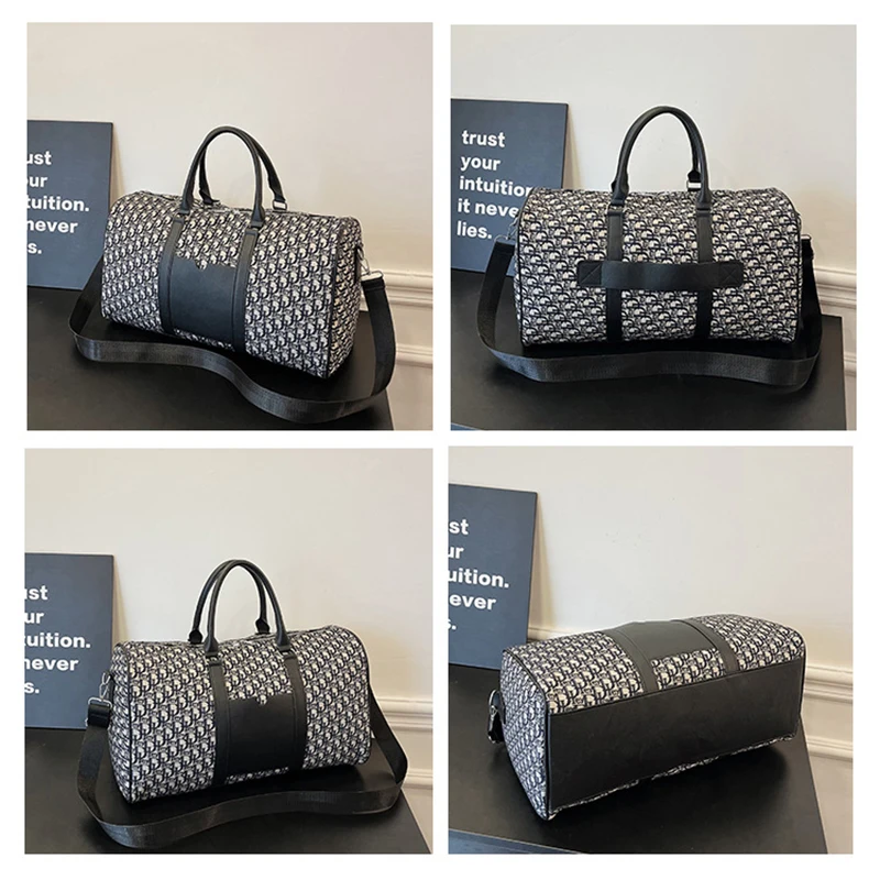 Fashion Gym Bag Canvas Travel Totes Duffle Women Sports Fitness Business Casual Luggage Letter Handbag Shoulder Weekend Bag