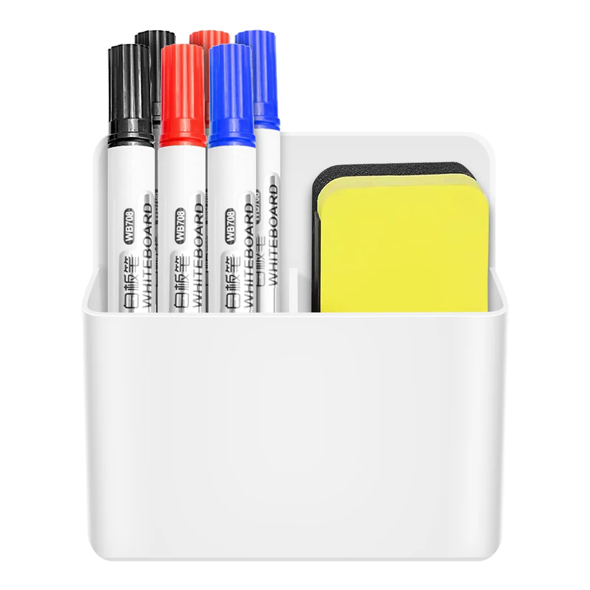 

Hot sale Magnetic Dry Erase Marker Holder, Pen and Eraser Holder for Whiteboard, Magnetic Pencil Cup Storage Organizer