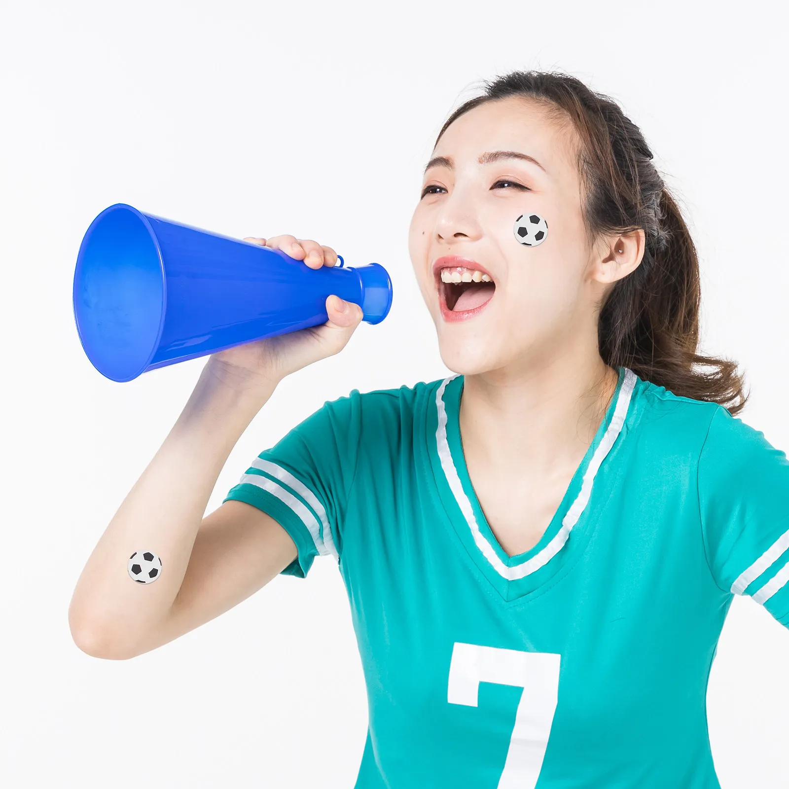 

300Pcs Football Stickers Bulk Set Easy Peel Smooth Surface Non-Toxic Safe Material Decorative Sealing Sticker for Diary